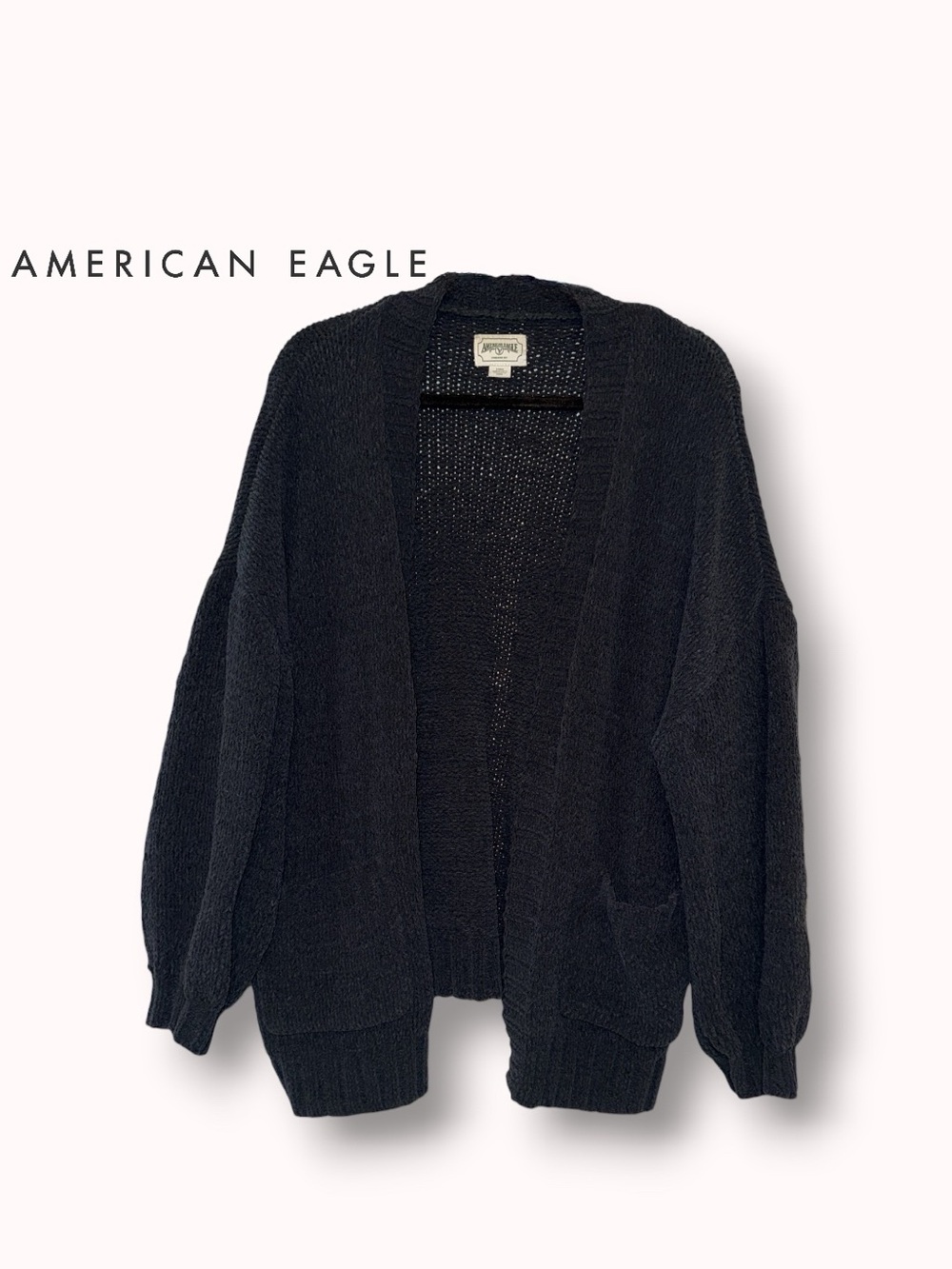 American Eagle chenille knit oversize cardigan